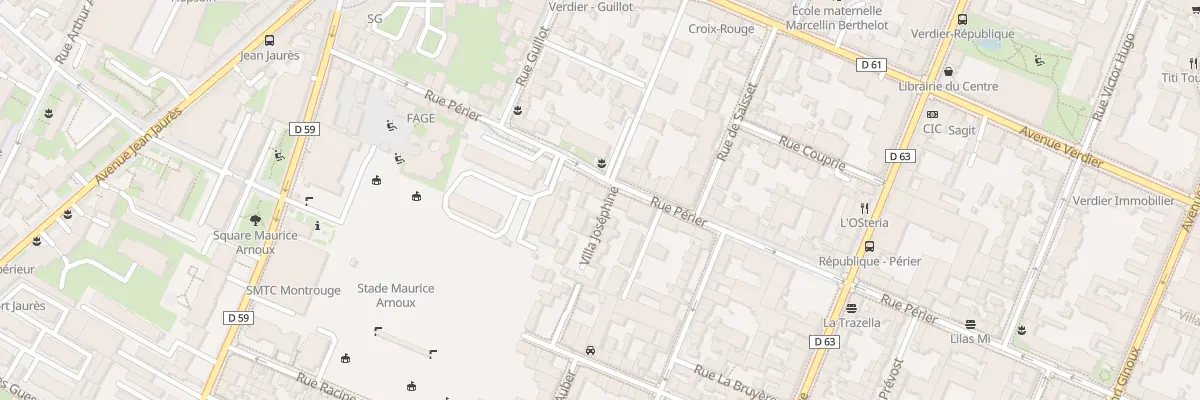 Plan du 57 Rue Périer à Montrouge