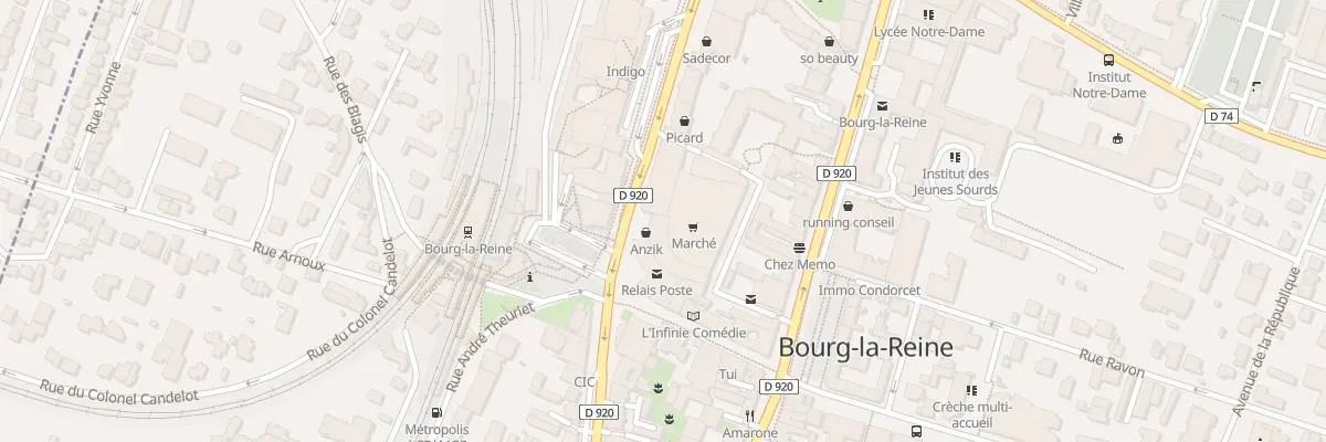 Plan du 65 Bd du Maréchal Joffre à Bourg-la-Reine