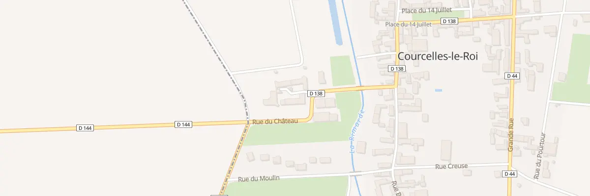 Plan du 8 Rue du Chateau à Courcelles-le-Roi