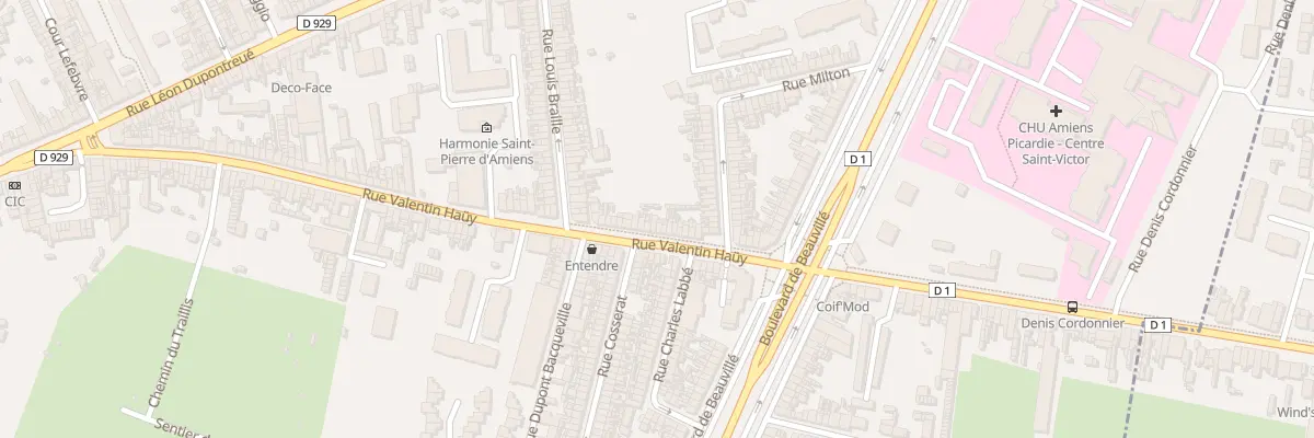 Plan du 133 Rue Valentin Haüy à Amiens
