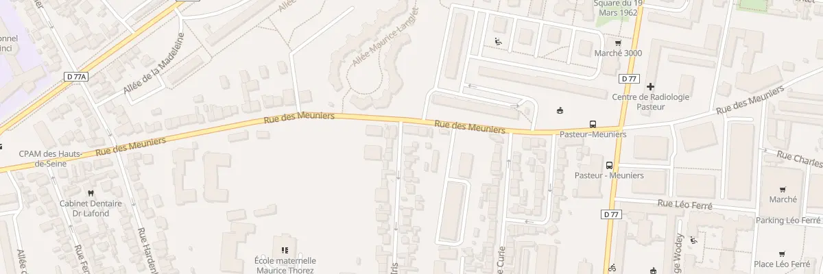 Plan du 58 Rue des Meuniers à Bagneux
