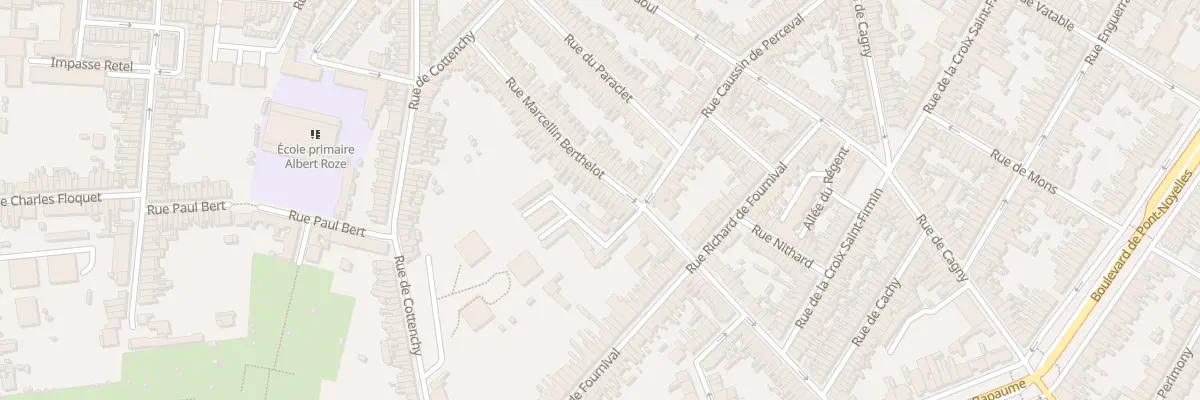 Plan du 56 Rue Marcellin Berthelot à Amiens