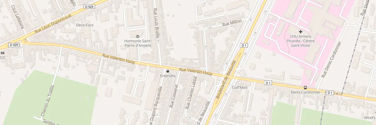 Plan du 135 Rue Valentin Haüy à Amiens