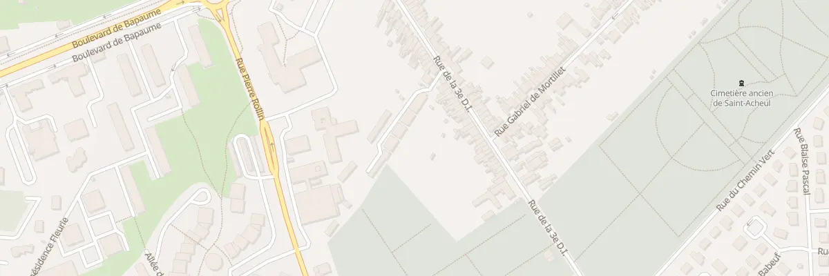 Plan du 50 Rue de la Troisieme D.I. à Amiens