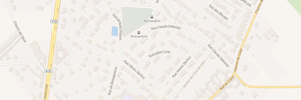 Plan du 5 Rue Joliot Curie à Poulainville