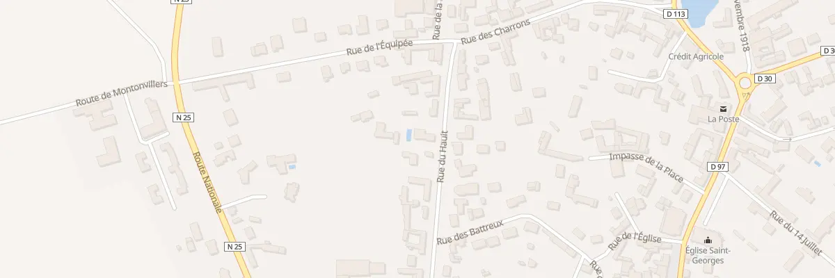 Plan du 10 Rue du Hauit à Villers-Bocage