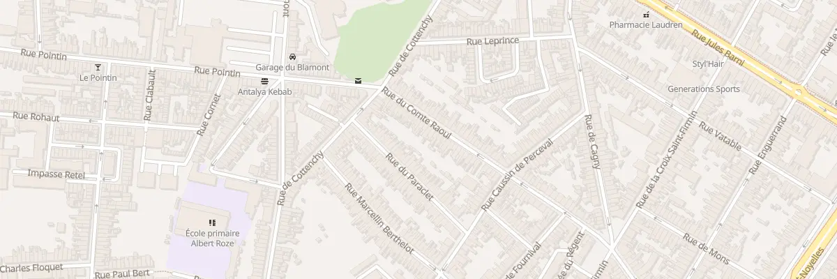 Plan du 26 Rue du Comte Raoul à Amiens