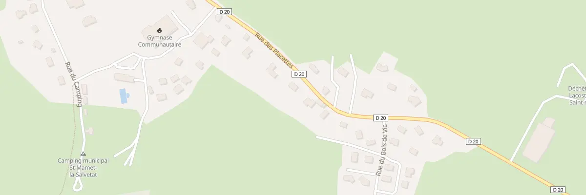 Plan du 5255B Les Placettes à Saint-Mamet-la-Salvetat