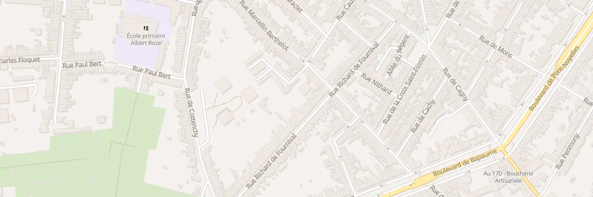 Plan du 68 Rue Richard de Fournival à Amiens