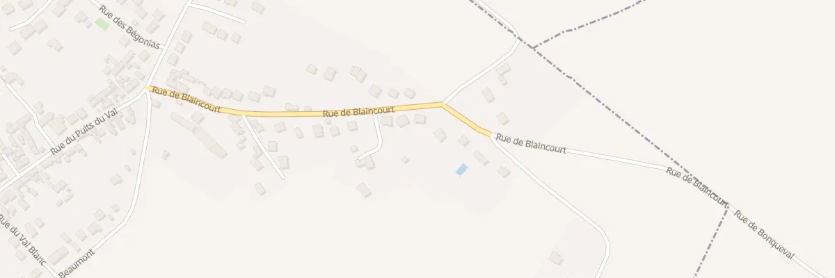 Plan du 300 Rue de Blaincourt à Ercuis