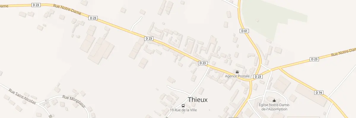 Plan du 17 Rue Notre Dame à Thieux