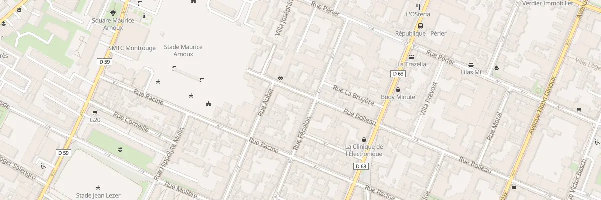 Plan du 43 Rue Boileau à Montrouge