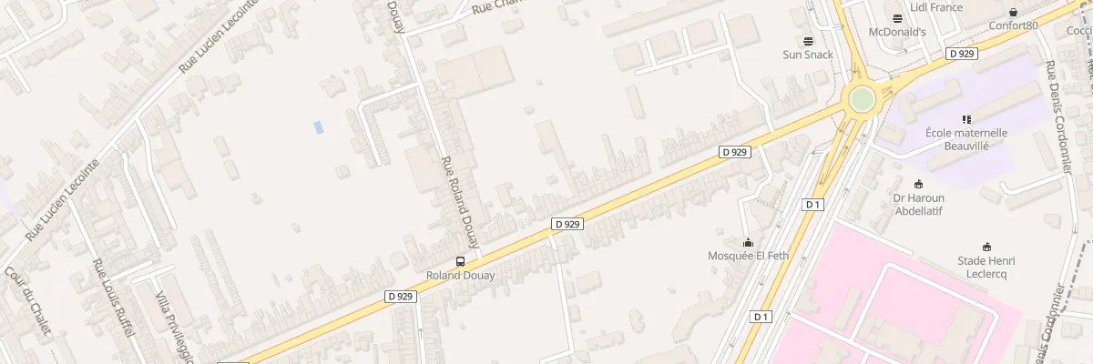 Plan du 187 Rue Léon Dupontreué à Amiens