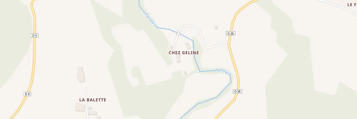 Plan du 1 Chez Geline à Saint-Silvain-Bellegarde