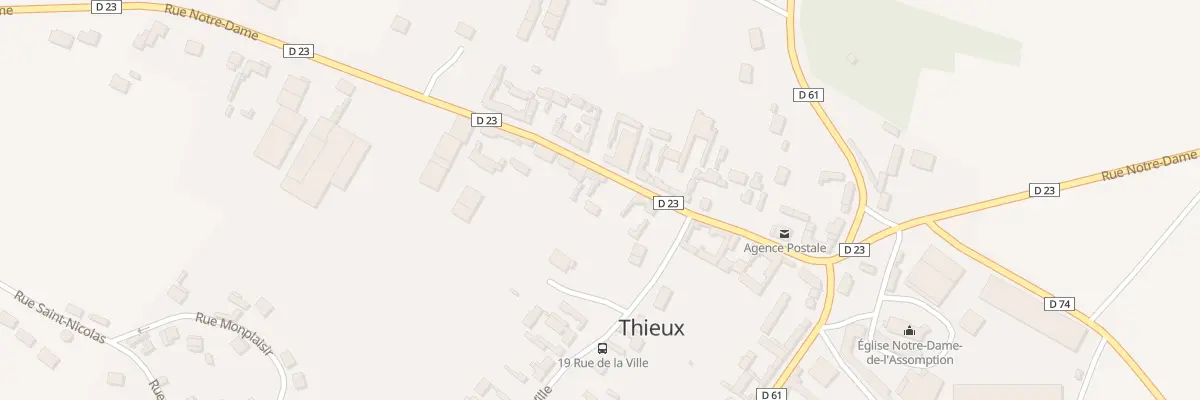 Plan du 15 Rue Notre Dame à Thieux