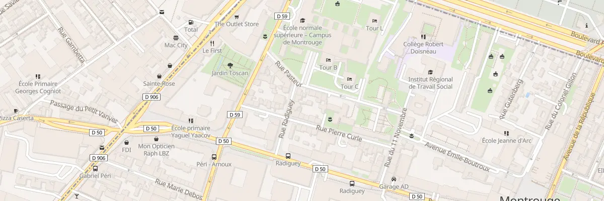 Plan du 3 Rue Radiguey à Montrouge