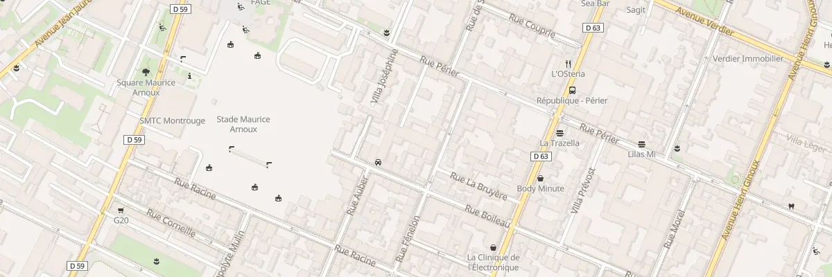 Plan du 16 Rue Fénelon à Montrouge
