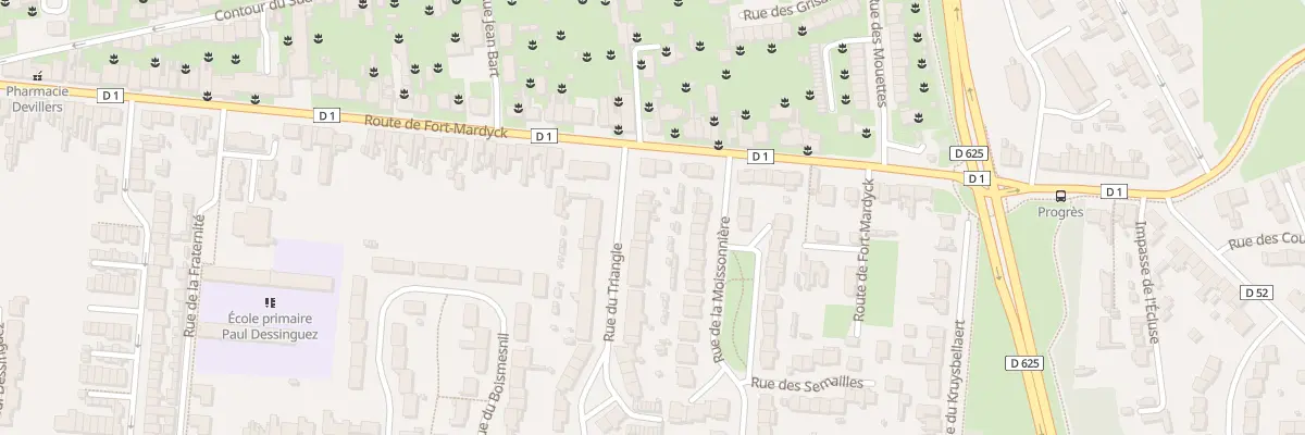 Plan du 50 Rue du Triangle à Coudekerque-Branche