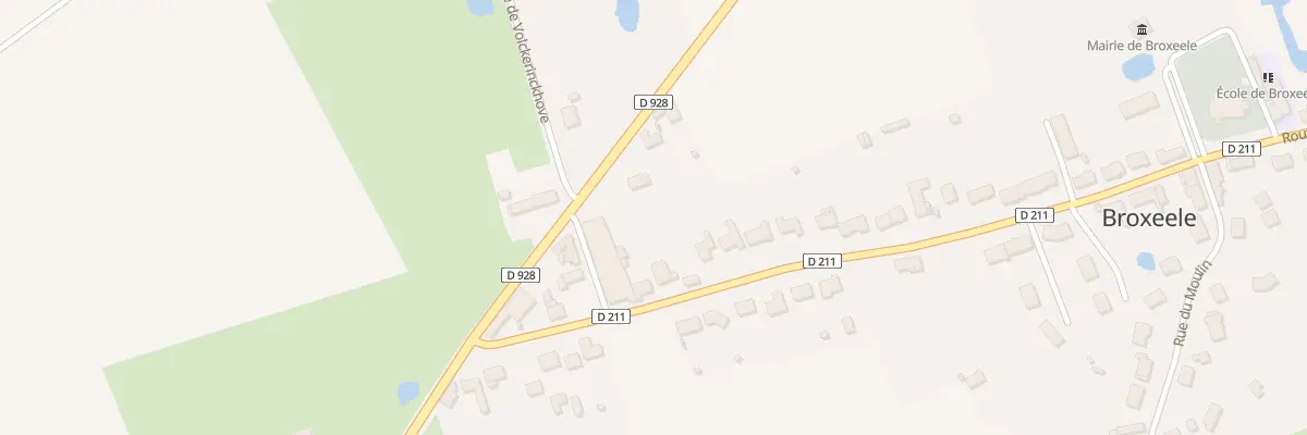 Plan du 9 Rte de Rubrouck Cd 911 à Broxeele