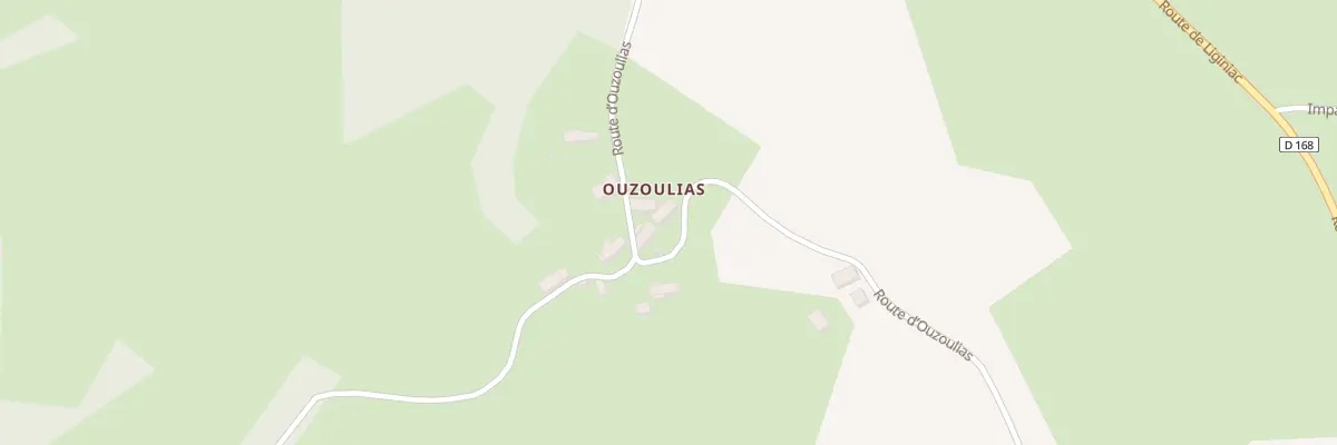 Plan du 3 Rte d’Ouzoulias à Mestes