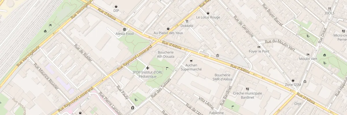 Plan du 203 Rue d’Alésia à Paris 14e Arrondissement