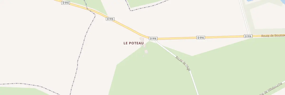 Plan du 5332 Le Poteau à Treignat