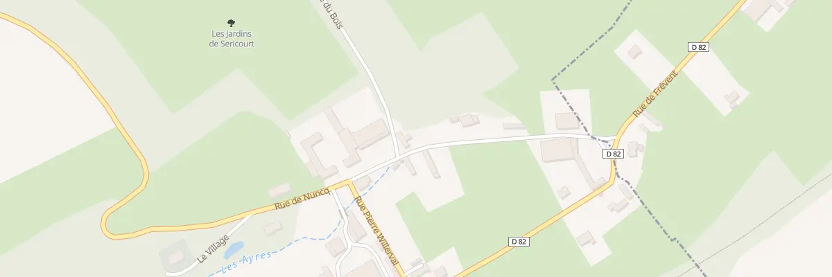 Plan du 1 Rue du Bois à Séricourt