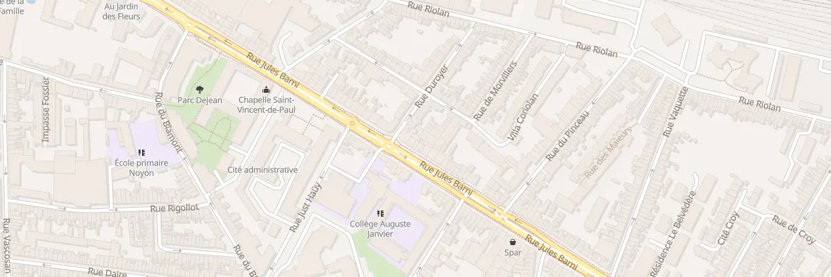Plan du 161 Rue Jules Barni à Amiens