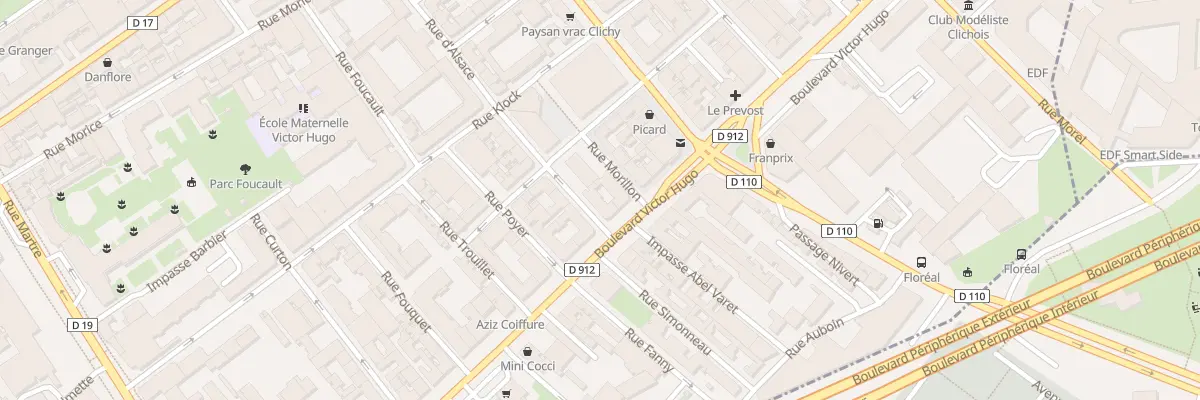 Plan du 2 Rue d’Alsace à Clichy