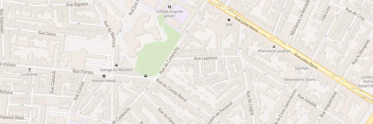 Plan du 18 Rue Leprince à Amiens