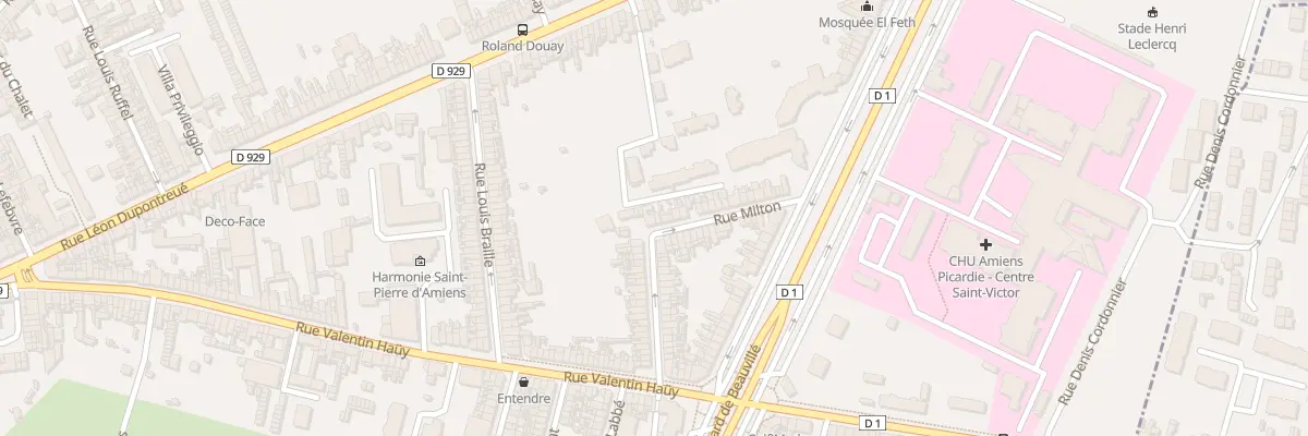 Plan du 43 Rue Milton à Amiens