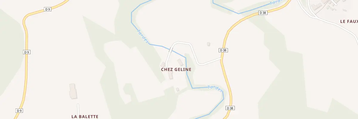 Plan du 2 Chez Geline à Saint-Silvain-Bellegarde