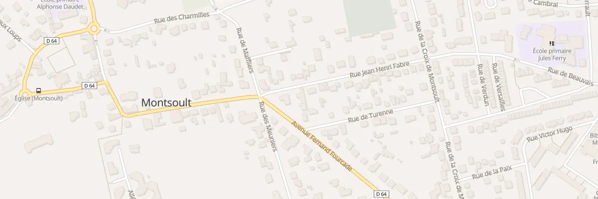 Plan du 6 Rue Jean Henri Fabre à Montsoult