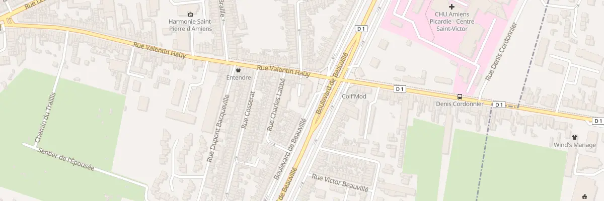 Plan du 170 Rue Valentin Haüy à Amiens