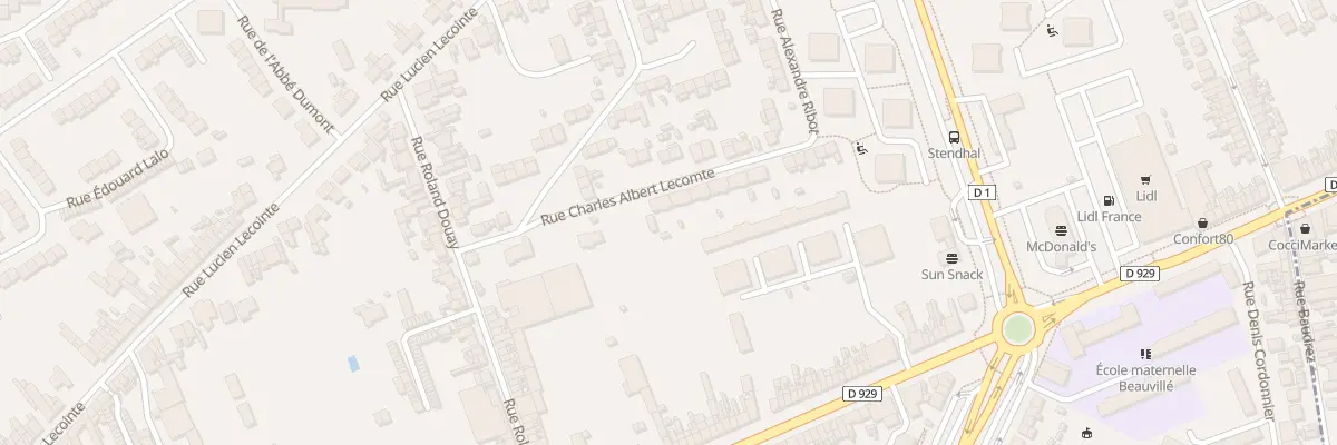 Plan du 20 Rue Charles Albert Lecomte à Amiens