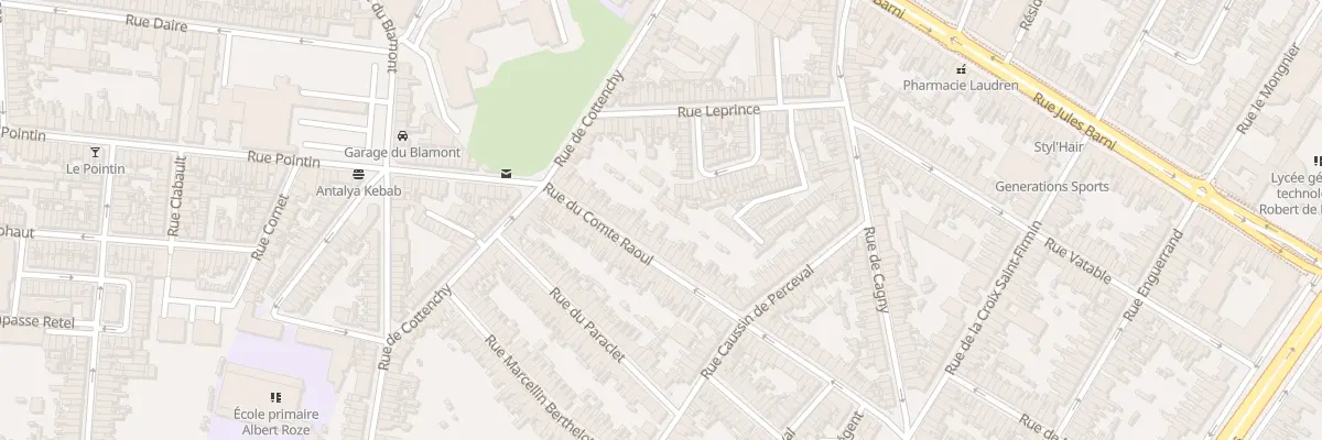 Plan du 31 Rue du Comte Raoul à Amiens