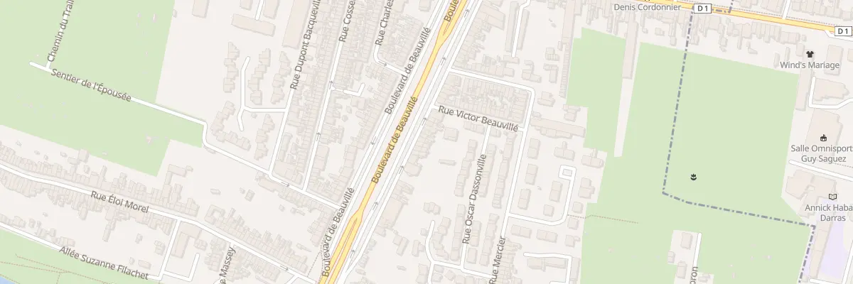 Plan du 286 Bd de Beauvillé à Amiens