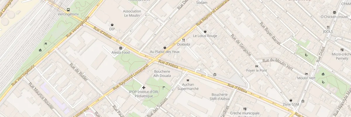 Plan du 166 Rue d’Alésia à Paris 14e Arrondissement