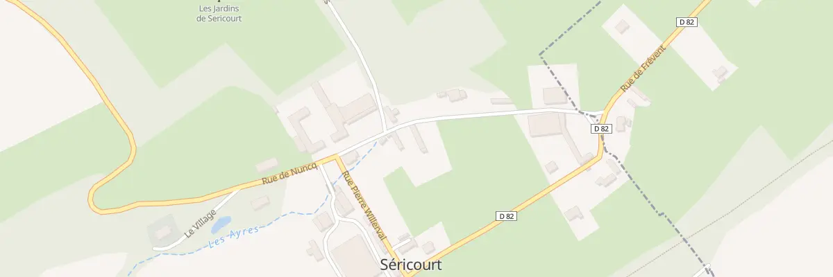 Plan du 9 Rue de Nuncq à Séricourt