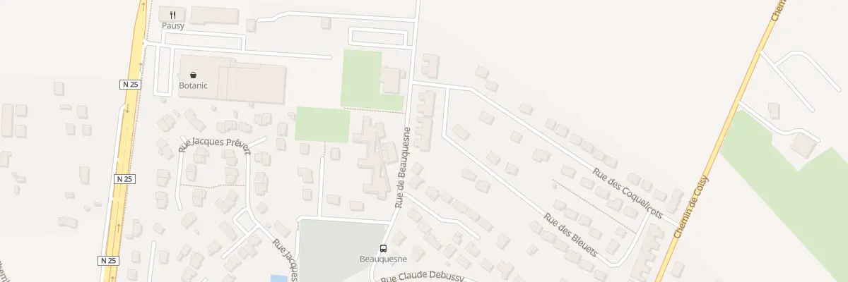 Plan du 296 Rue Helot Rene à Poulainville