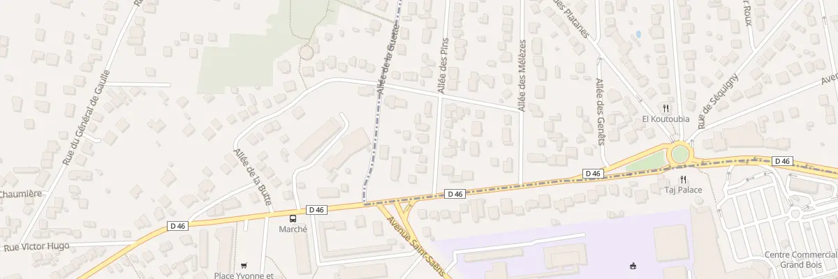 Plan du 9 All des Pins à Sainte-Geneviève-des-Bois