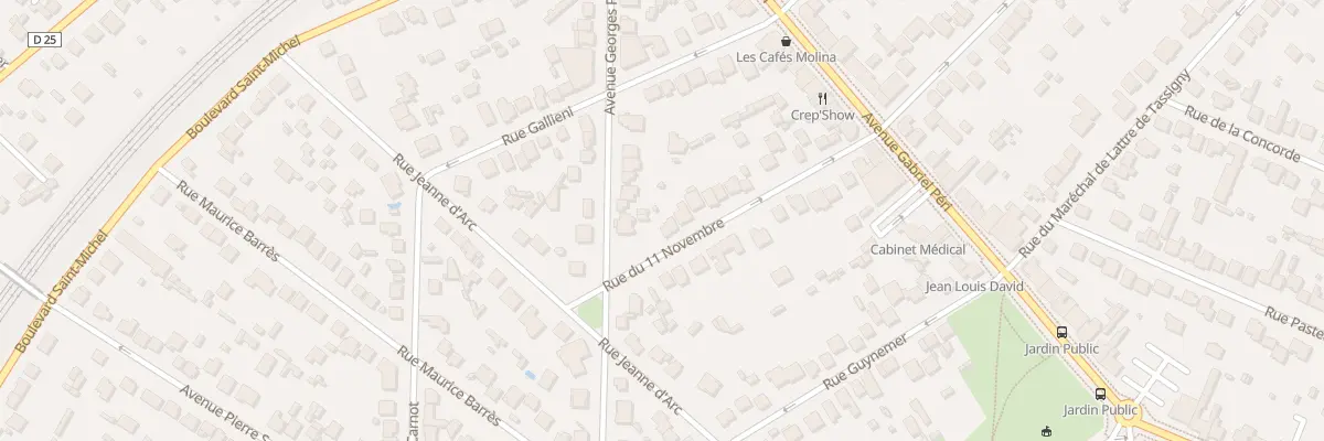 Plan du 30 Rue du 11 Novembre à Sainte-Geneviève-des-Bois