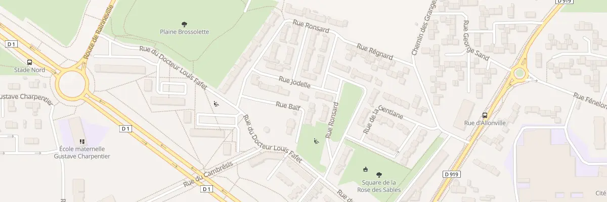 Plan du 12 Rue Baïf à Amiens