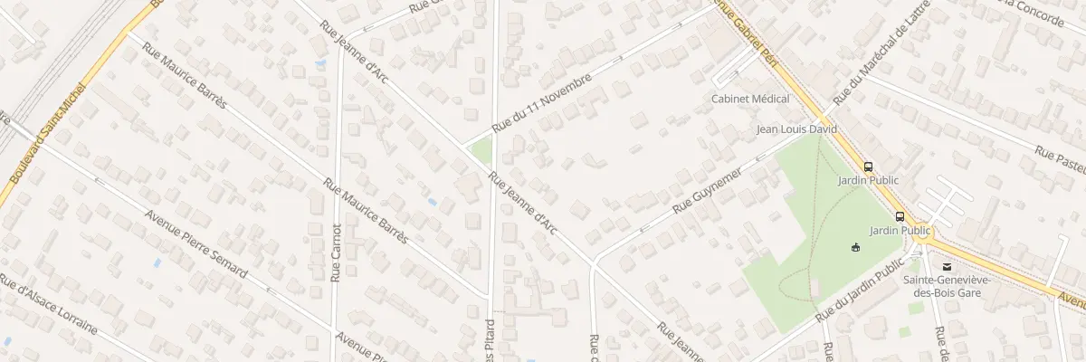 Plan du 29 Rue Jeanne d’Arc à Sainte-Geneviève-des-Bois