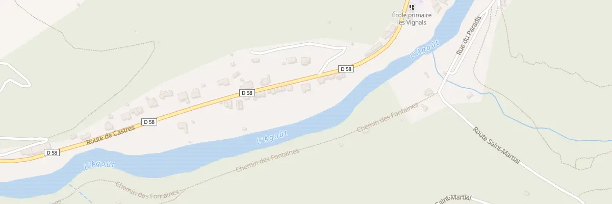 Plan du 21 Rte de Castres à Burlats