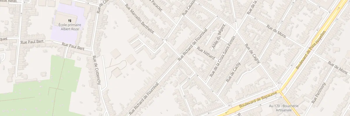 Plan du 52 Rue Richard de Fournival à Amiens