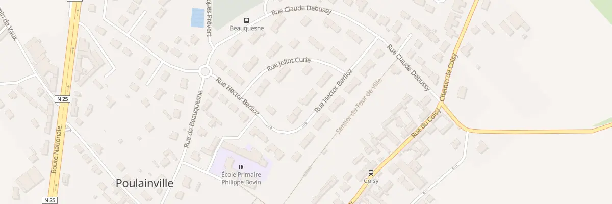 Plan du 13 Rue Hector Berlioz à Poulainville