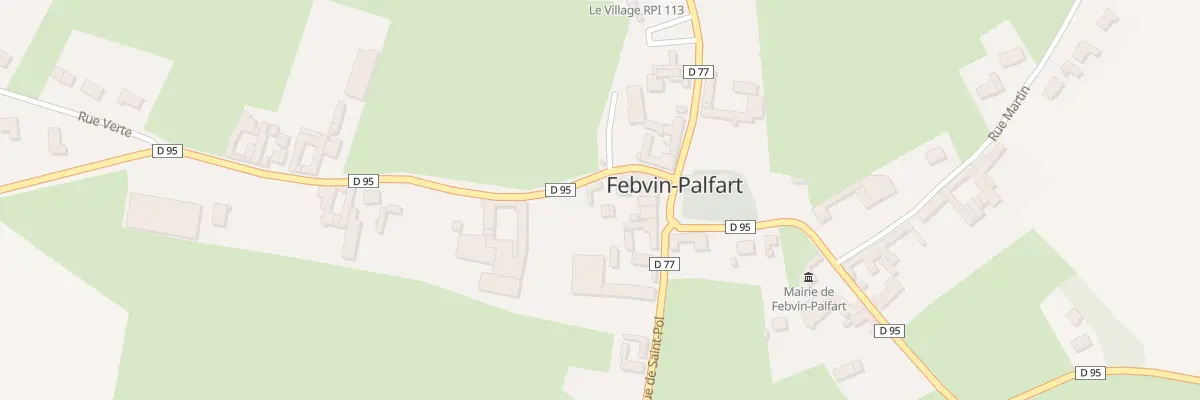Plan du 1 Rue de Laires à Febvin-Palfart