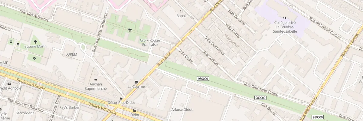 Plan du 4 Vla Collet à Paris 14e Arrondissement
