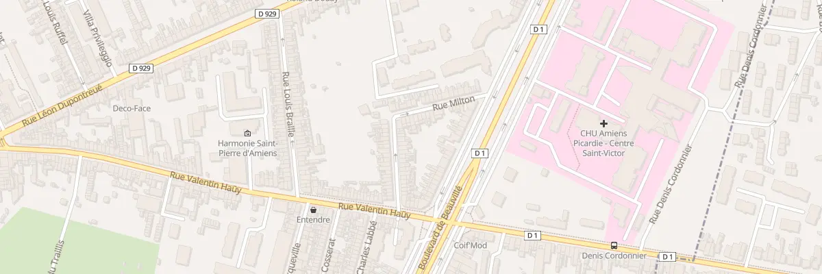 Plan du 32 Rue Milton à Amiens